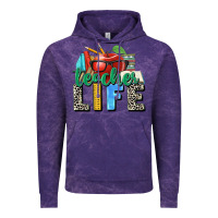 Cloud Purple teacher life Vintage Hoodie - Zillion Design Studio