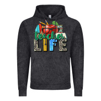 Vintage Black teacher life Vintage Hoodie - Zillion Design Studio