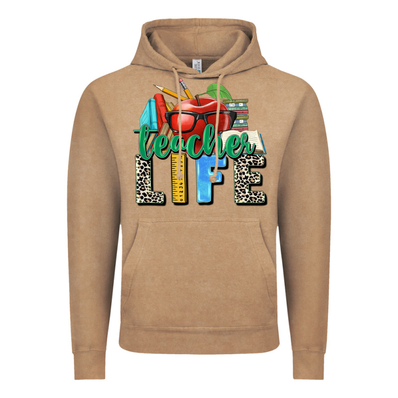 Teacher Life Vintage Hoodie by Zillion Design Studio | Teevron