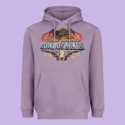 Make America Cowboy Again Heavyweight Hoodie Designed By Nancycooperartshop