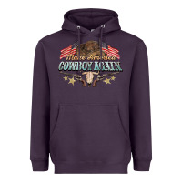 Plum make america cowboy again Heavyweight Hoodie - NancyCooperArtShop