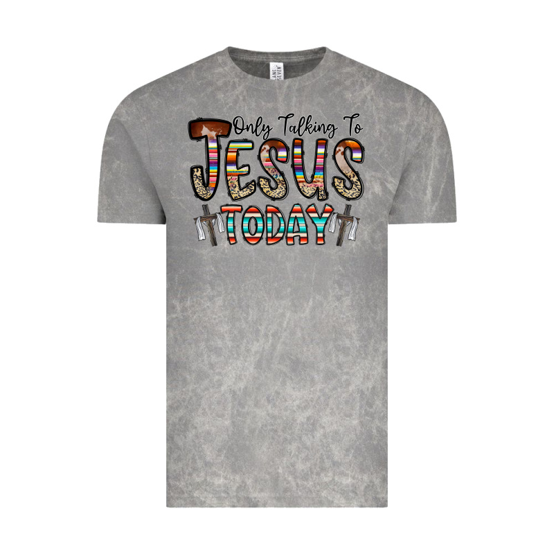 Only Talking Jesus Today Vintage Tee by CowhideDigitalArt | Teevron