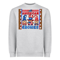 Heather Grey all american gnomes Heavyweight Sweatshirt - HRA Design Shop