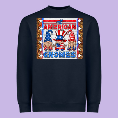 All American Gnomes Heavyweight Sweatshirt Designed By Hra Design Shop