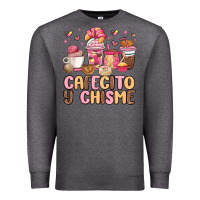 Charcoal Heather cafecito y chisme Premium Sweatshirt - MaliasSmallBusiness