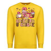 Lemon cafecito y chisme Premium Sweatshirt - MaliasSmallBusiness