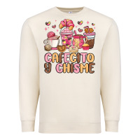 Sandshell cafecito y chisme Premium Sweatshirt - MaliasSmallBusiness