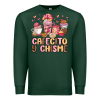 Sports Green cafecito y chisme Premium Sweatshirt - MaliasSmallBusiness