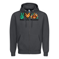 Smoke peace love thankful turkey Zipper Hoodie - Jasminsmagicworld