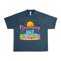 Midnight Navy beaching not teaching black back Urban Heavy Tee - JahusDesignShop