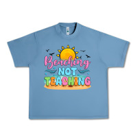 Pebble Blue beaching not teaching black back Urban Heavy Tee - JahusDesignShop