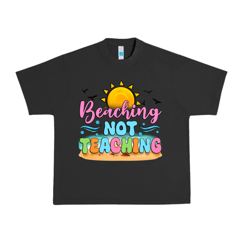 Beaching Not Teaching Black Back Urban Heavy Tee by JahusDesignShop | Teevron
