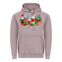 Vintage Zinc christmas gnomes coffee cups Vintage Hoodie - texasbilliewilder