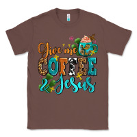 Chestnut gıve me coffee and jesus Classic Tee - AdoDesignShop