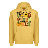 Antique Gold halloween good vibes only Premium Hoodie - BarkalooDesign