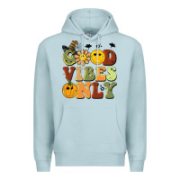 Blue Mist halloween good vibes only Premium Hoodie - BarkalooDesign