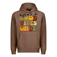 Chestnut halloween good vibes only Premium Hoodie - BarkalooDesign