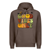 Coffee halloween good vibes only Premium Hoodie - BarkalooDesign