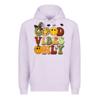 Lilac halloween good vibes only Premium Hoodie - BarkalooDesign