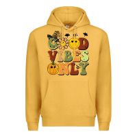 Mustard halloween good vibes only Premium Hoodie - BarkalooDesign