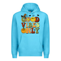 Ocean Blue halloween good vibes only Premium Hoodie - BarkalooDesign