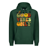 Sports Green halloween good vibes only Premium Hoodie - BarkalooDesign