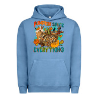 Pigment Pebble Blue Pumpkin spice everything Urban Hoodie - NancyCooperArtShop