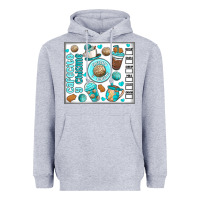 Heather Grey cafecito y chisme Heavyweight Hoodie - MaliasSmallBusiness