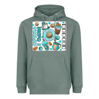 Sage cafecito y chisme Heavyweight Hoodie - MaliasSmallBusiness