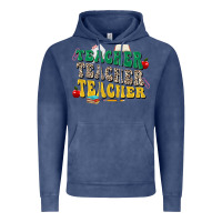 Vintage Denim teacher teacher teacher Vintage Hoodie - Zillion Design Studio