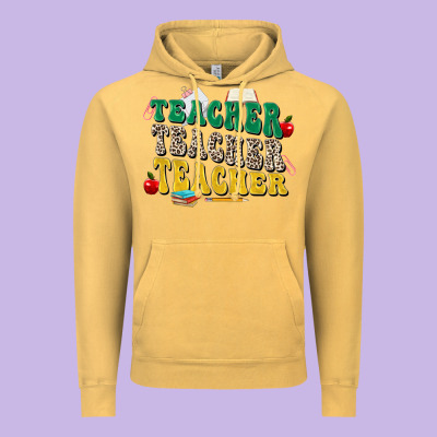 Teacher Teacher Teacher Vintage Hoodie Designed By Zillion Design Studio