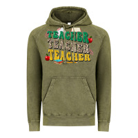 Vintage Olive teacher teacher teacher Vintage Hoodie - Zillion Design Studio