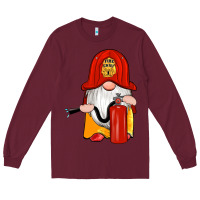 Burgundy firefighter gnomes Long Sleeve Tee - Artiststas
