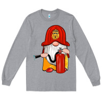 Heather Grey firefighter gnomes Long Sleeve Tee - Artiststas