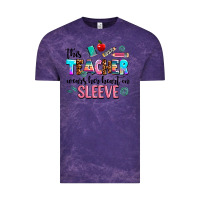 Cloud Purple this teacher wears her heart on sleeve Vintage Tee - AdoDesignShop