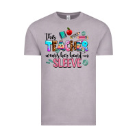 Vintage Zinc this teacher wears her heart on sleeve Vintage Tee - AdoDesignShop