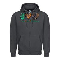 Smoke peace love thanksgiving Zipper Hoodie - Jasminsmagicworld