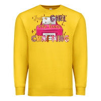 Lemon just a girl who loves crafting Premium Sweatshirt - MaliasSmallBusiness