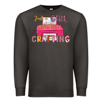 Smoke just a girl who loves crafting Premium Sweatshirt - MaliasSmallBusiness