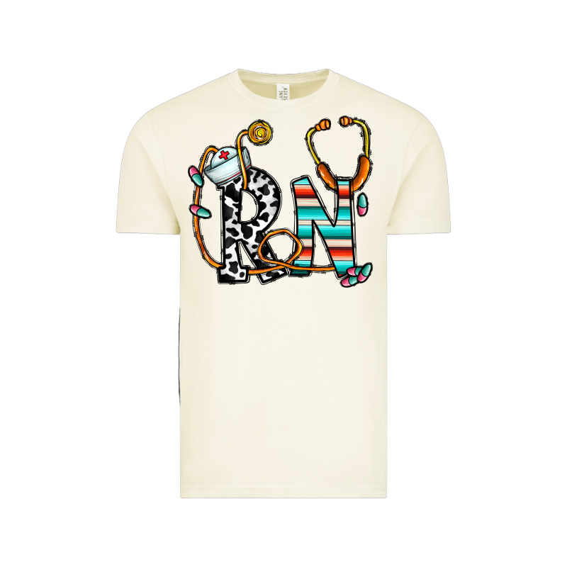 Rn Nurse Vintage Tee by CowhideDigitalArt | Teevron
