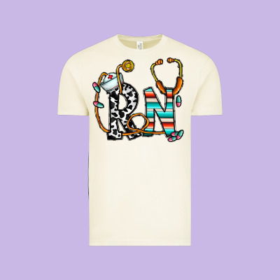 Rn Nurse Vintage Tee Designed By Cowhidedigitalart