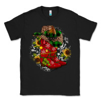 Black Christmas Cowboy Boots Classic Tee - JahusDesignShop