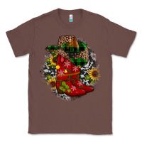 Chestnut Christmas Cowboy Boots Classic Tee - JahusDesignShop