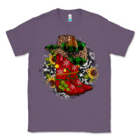 Lavender Christmas Cowboy Boots Classic Tee - JahusDesignShop