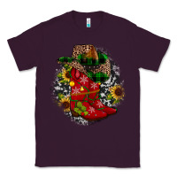 Plum Christmas Cowboy Boots Classic Tee - JahusDesignShop