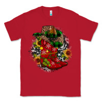 Red Christmas Cowboy Boots Classic Tee - JahusDesignShop