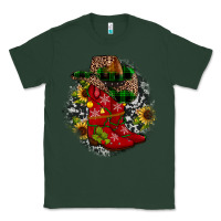 Sports Green Christmas Cowboy Boots Classic Tee - JahusDesignShop