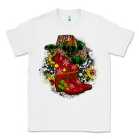 White Christmas Cowboy Boots Classic Tee - JahusDesignShop