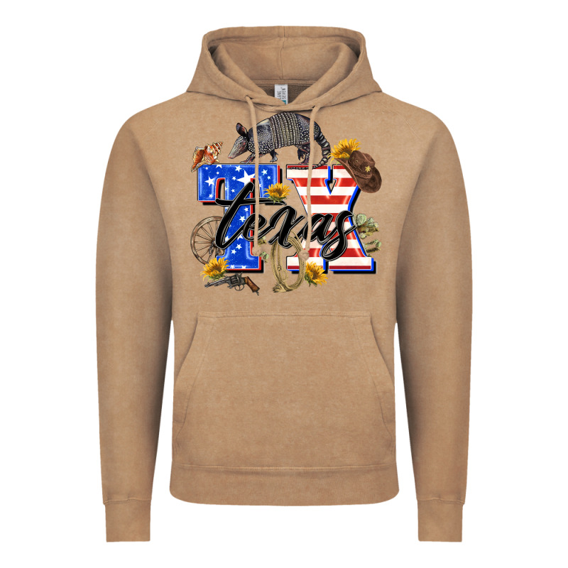 Texas Tx Vintage Hoodie by Zillion Design Studio | Teevron