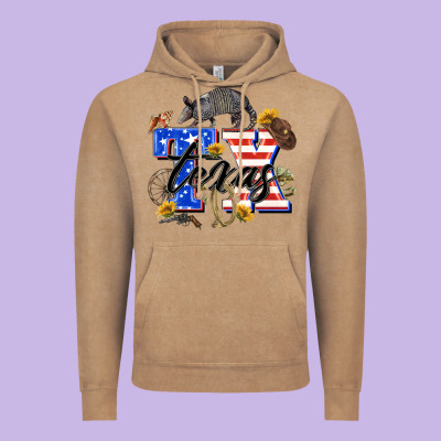 Texas Tx Vintage Hoodie Designed By Zillion Design Studio
